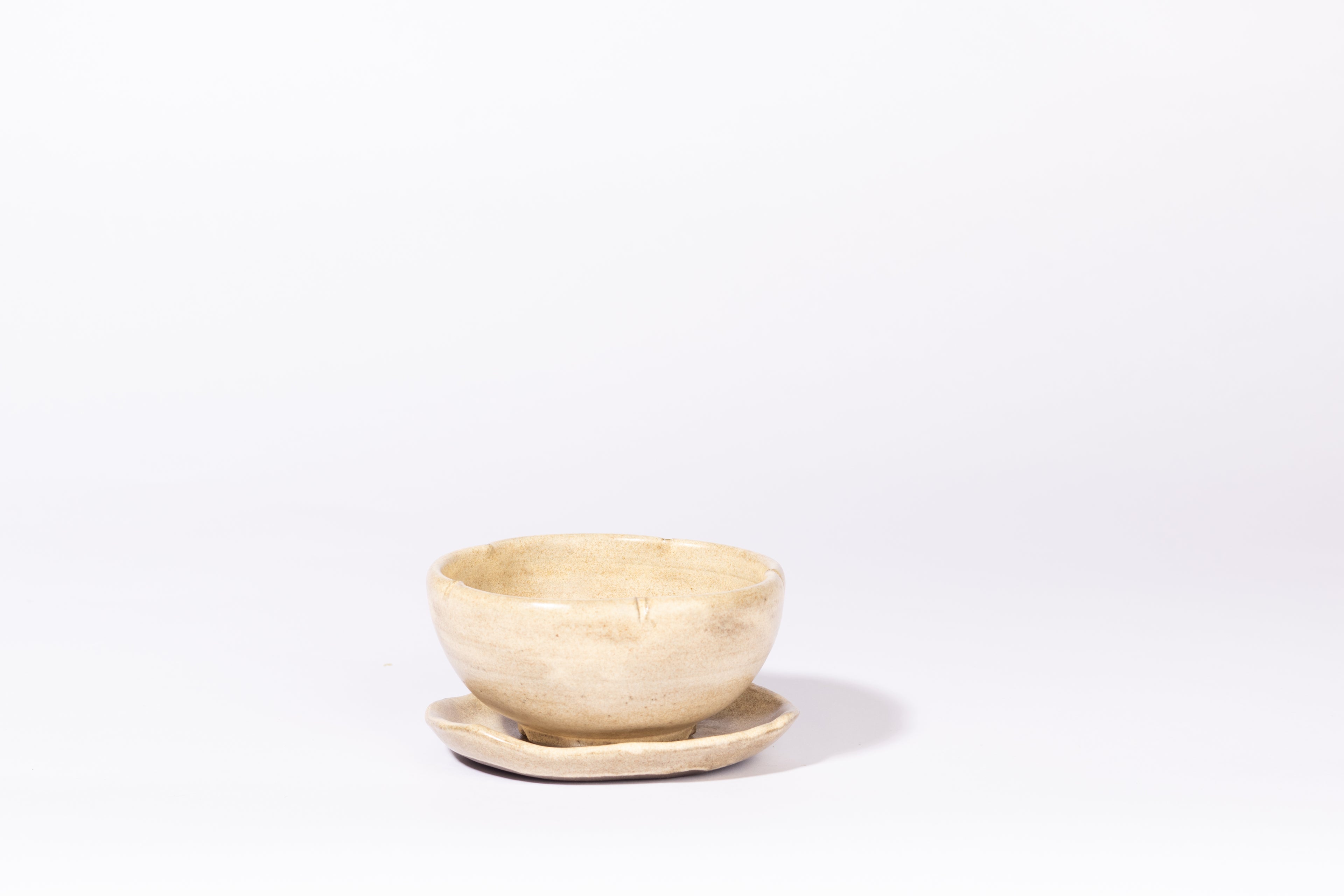 Berry bowl with drip tray - oatmeal