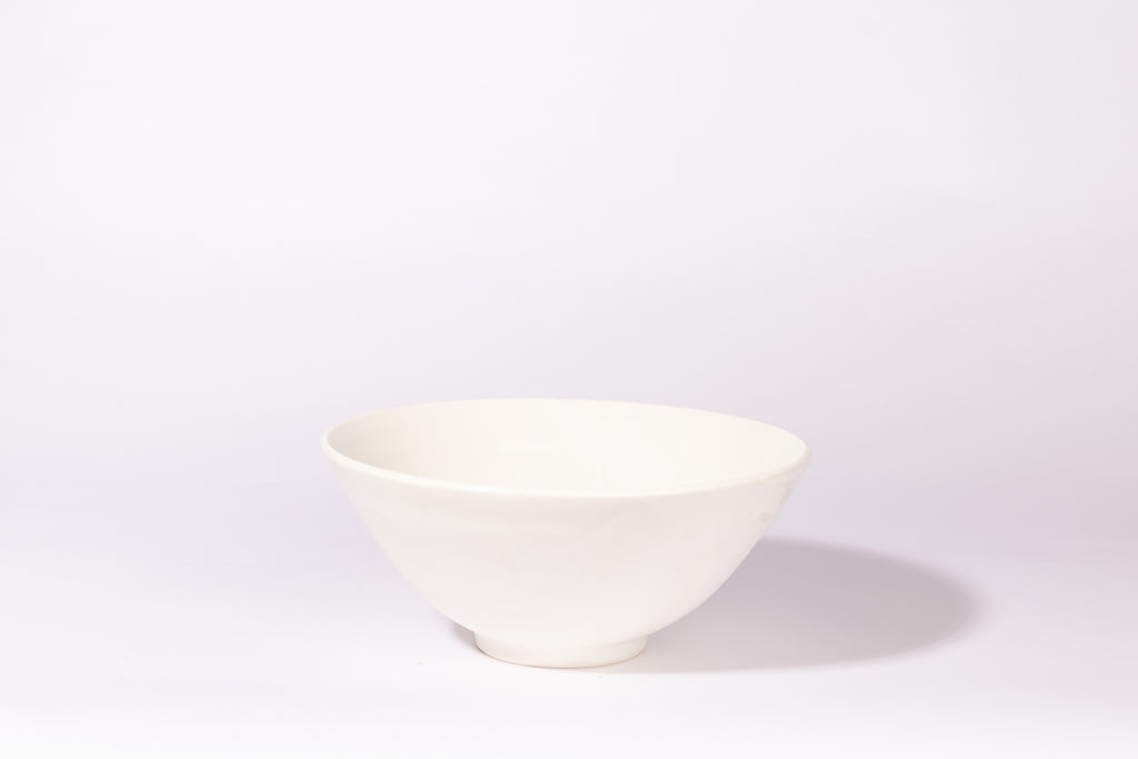 Large porcelain white bowl