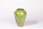 Green apple smoke raku vessel
