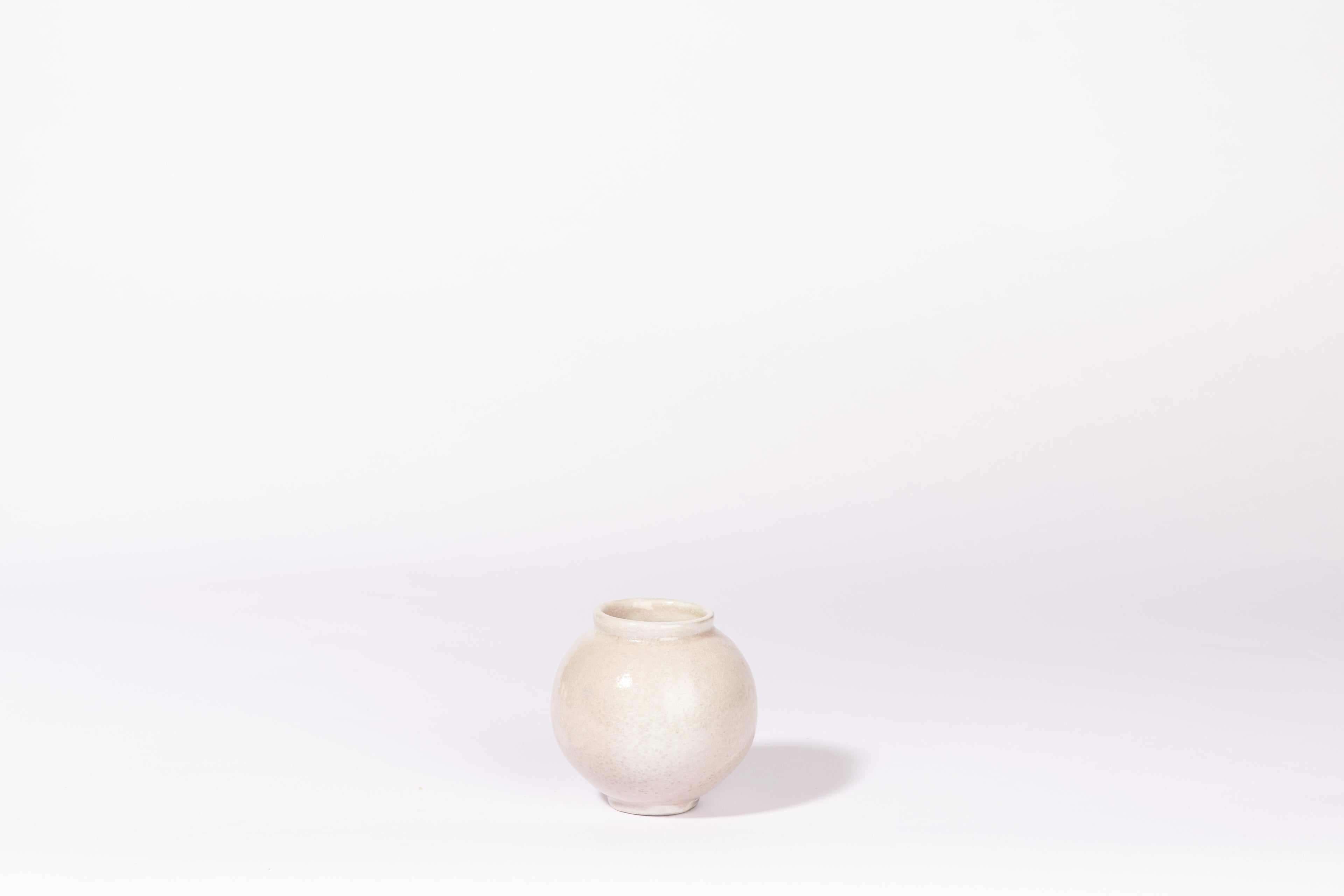 Salt fired mini moon jar