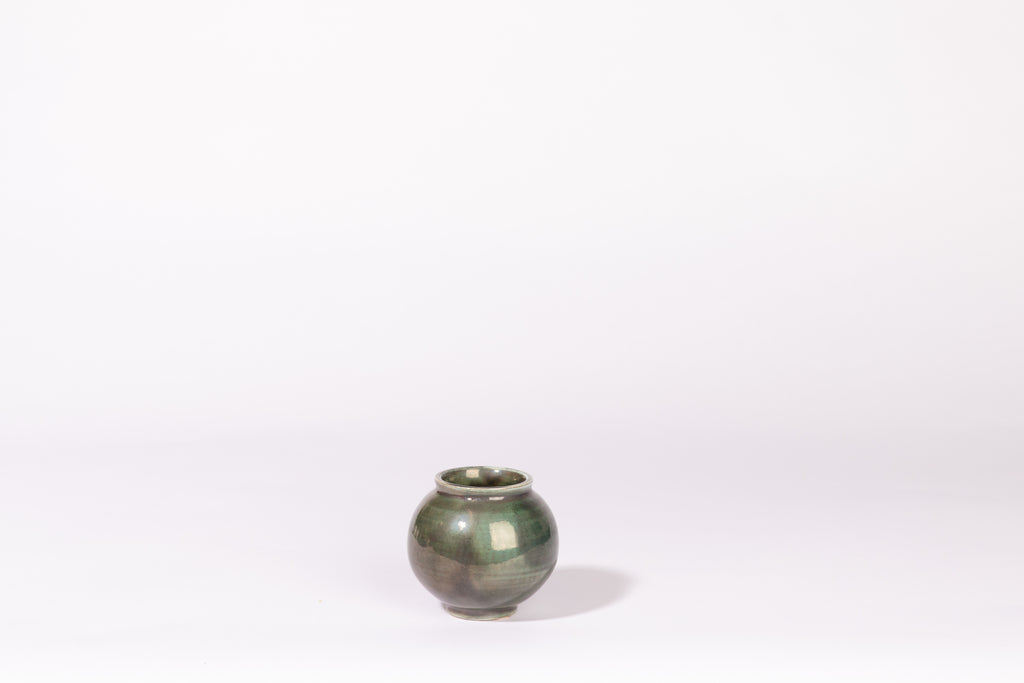 Salt fired mini moon jar