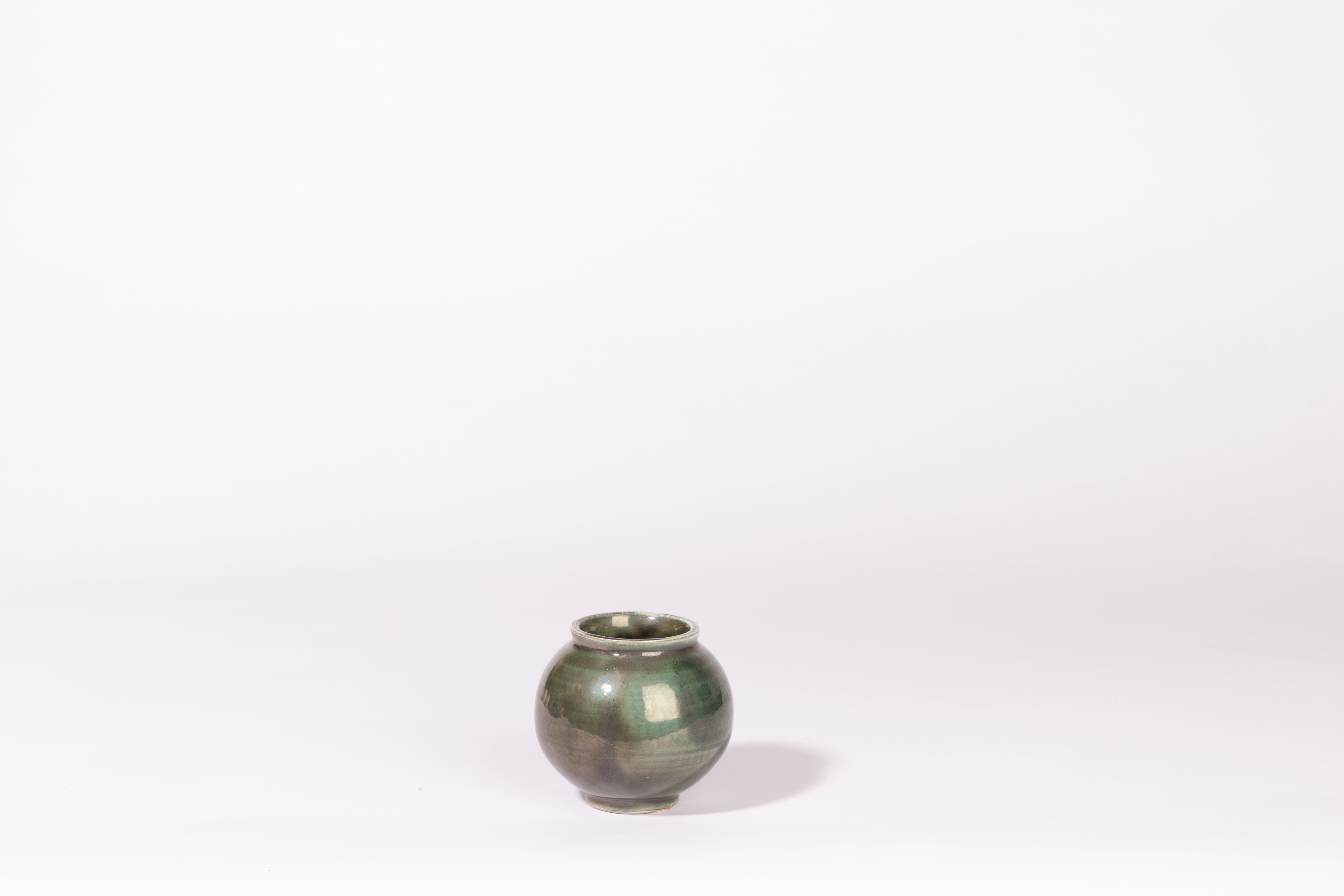 Salt fired mini moon jar