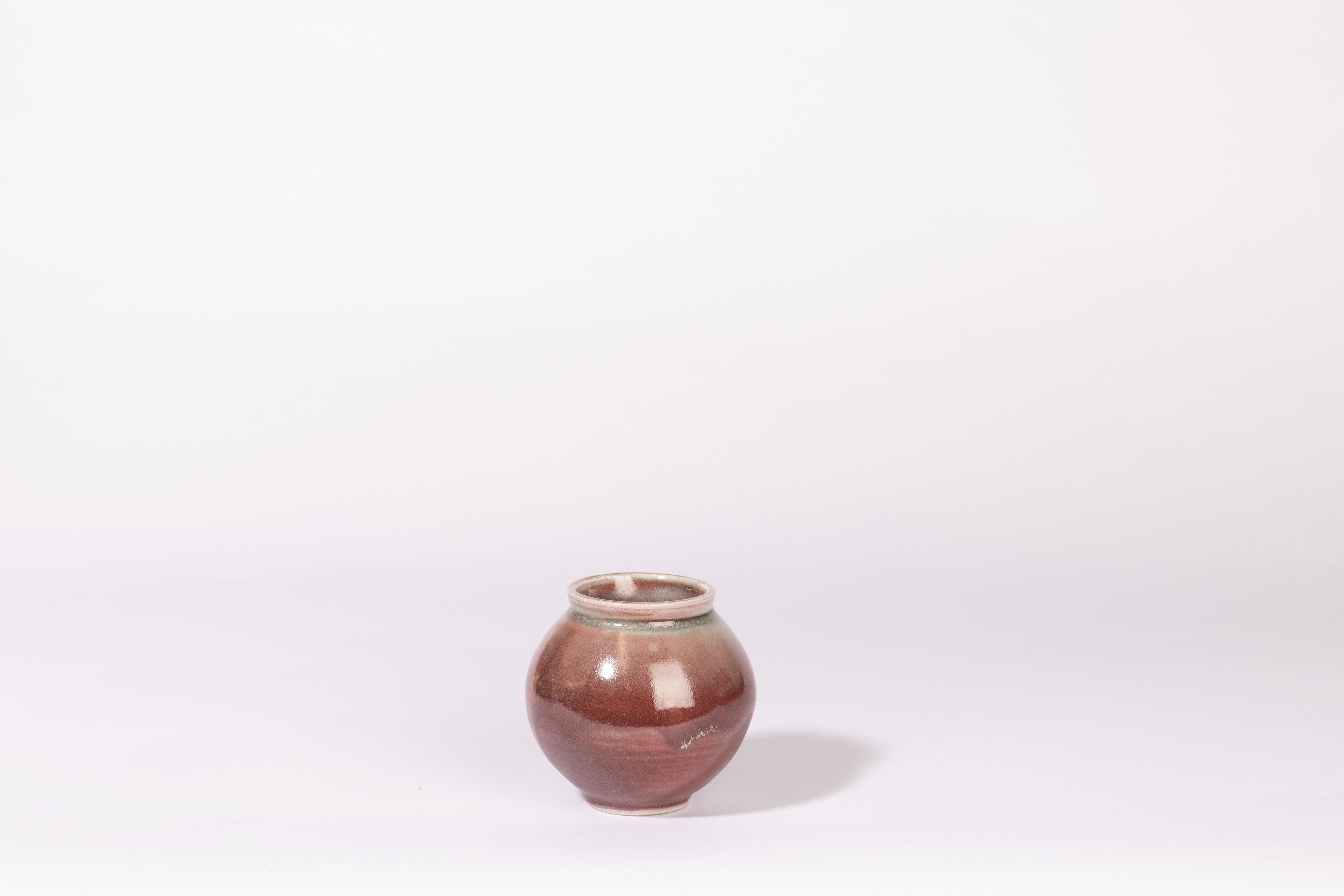 Salt fired mini moon jar