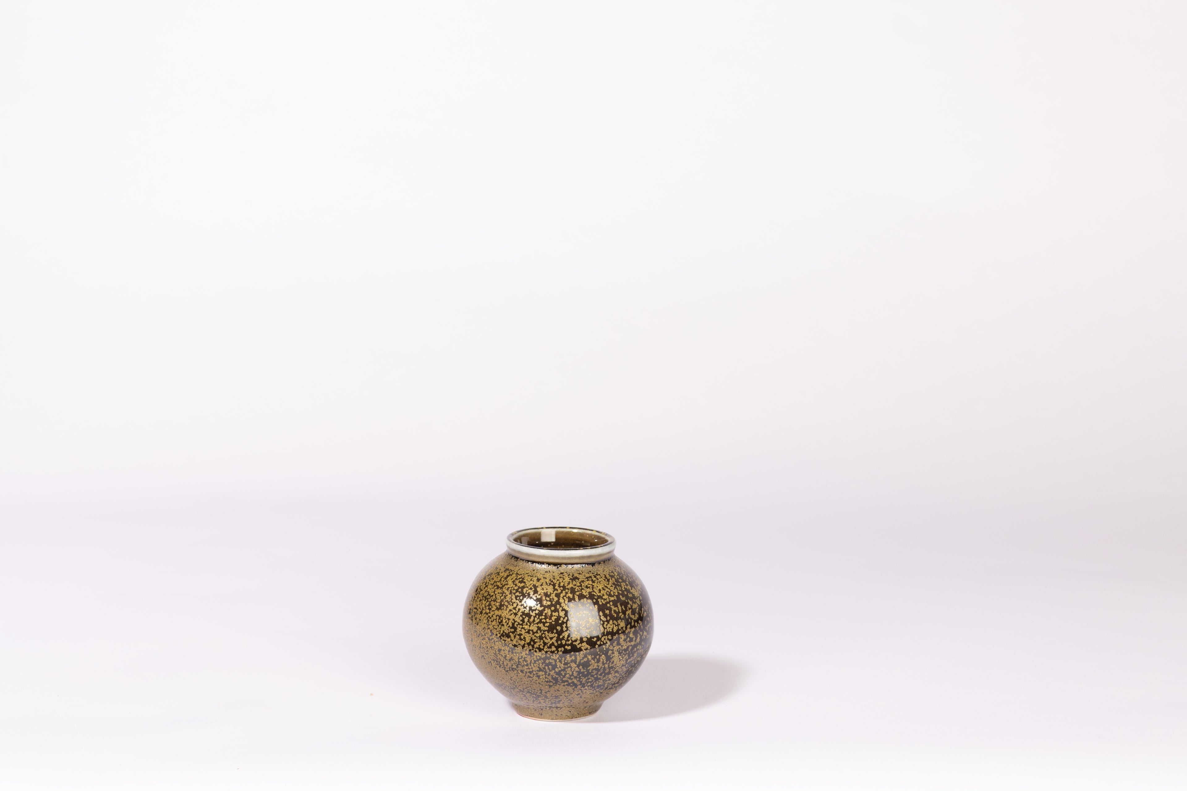 Salt fired mini moon jar