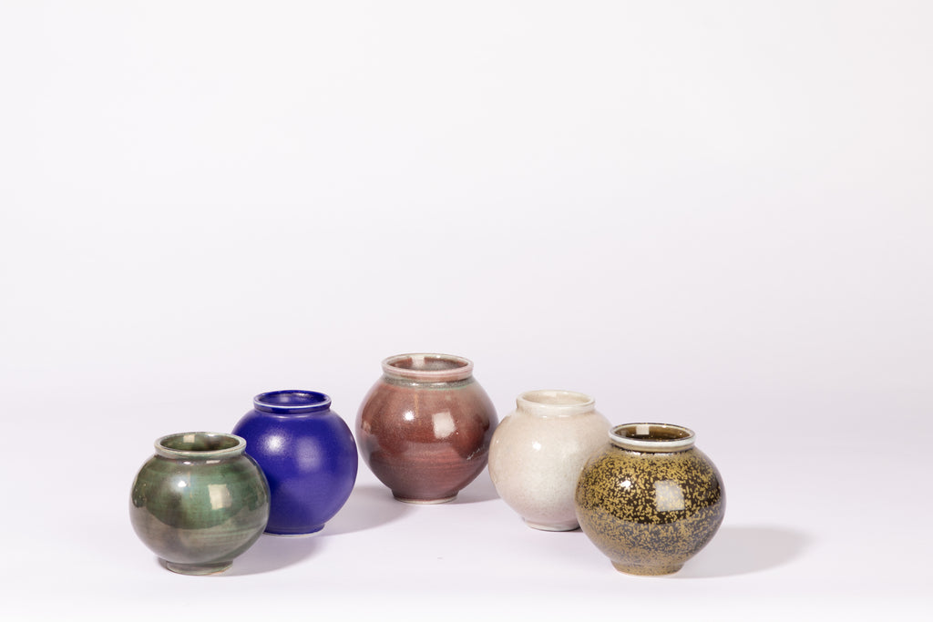 Salt fired mini moon jar